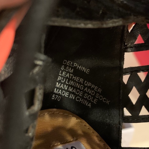 NIB Steve Madden Leather Gladiator Lace Up Heels - Picture 10 of 16